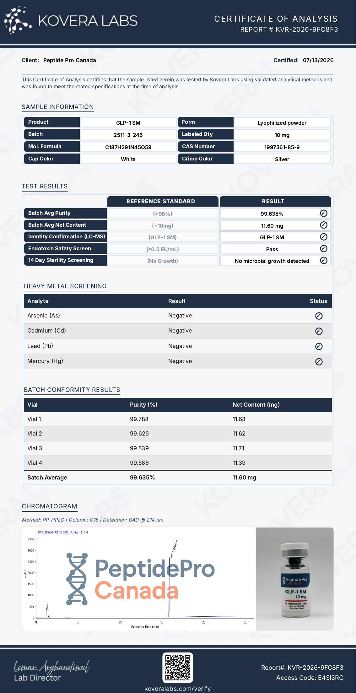 Semaglutide Canada – Laboratory Research Reagent (10mg) - Image 4