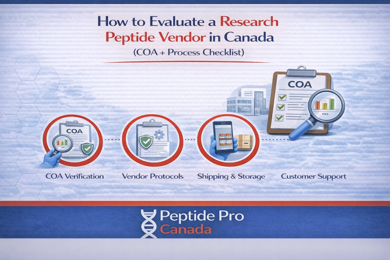 How to Evaluate a Research Peptide Vendor in Canada (COA + Process Checklist)