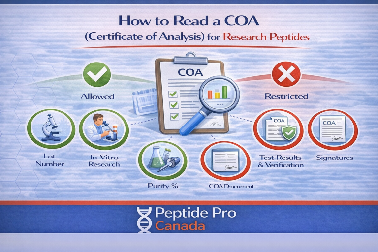 How to Read a COA (Certificate of Analysis) for Research Peptides