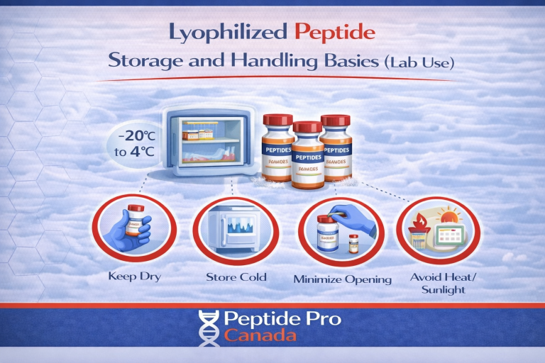Lyophilized Peptide Storage and Handling Basics (Lab Use)