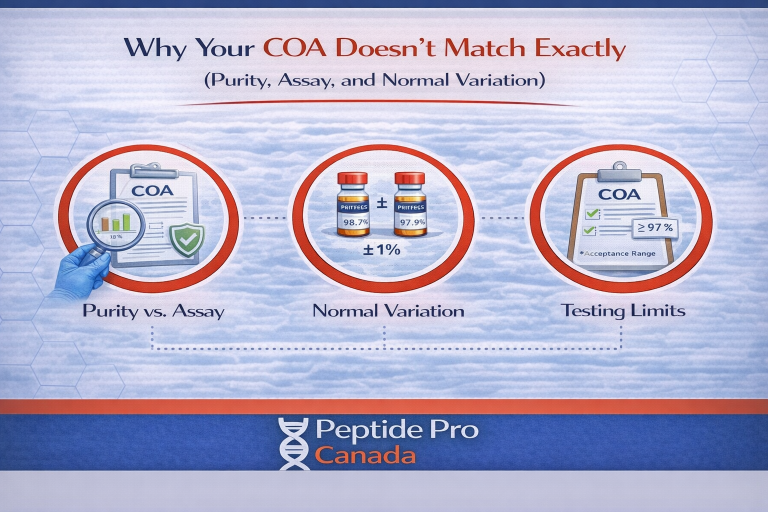 Why Your COA Doesn’t Match Exactly (Purity, Assay, and Normal Variation)