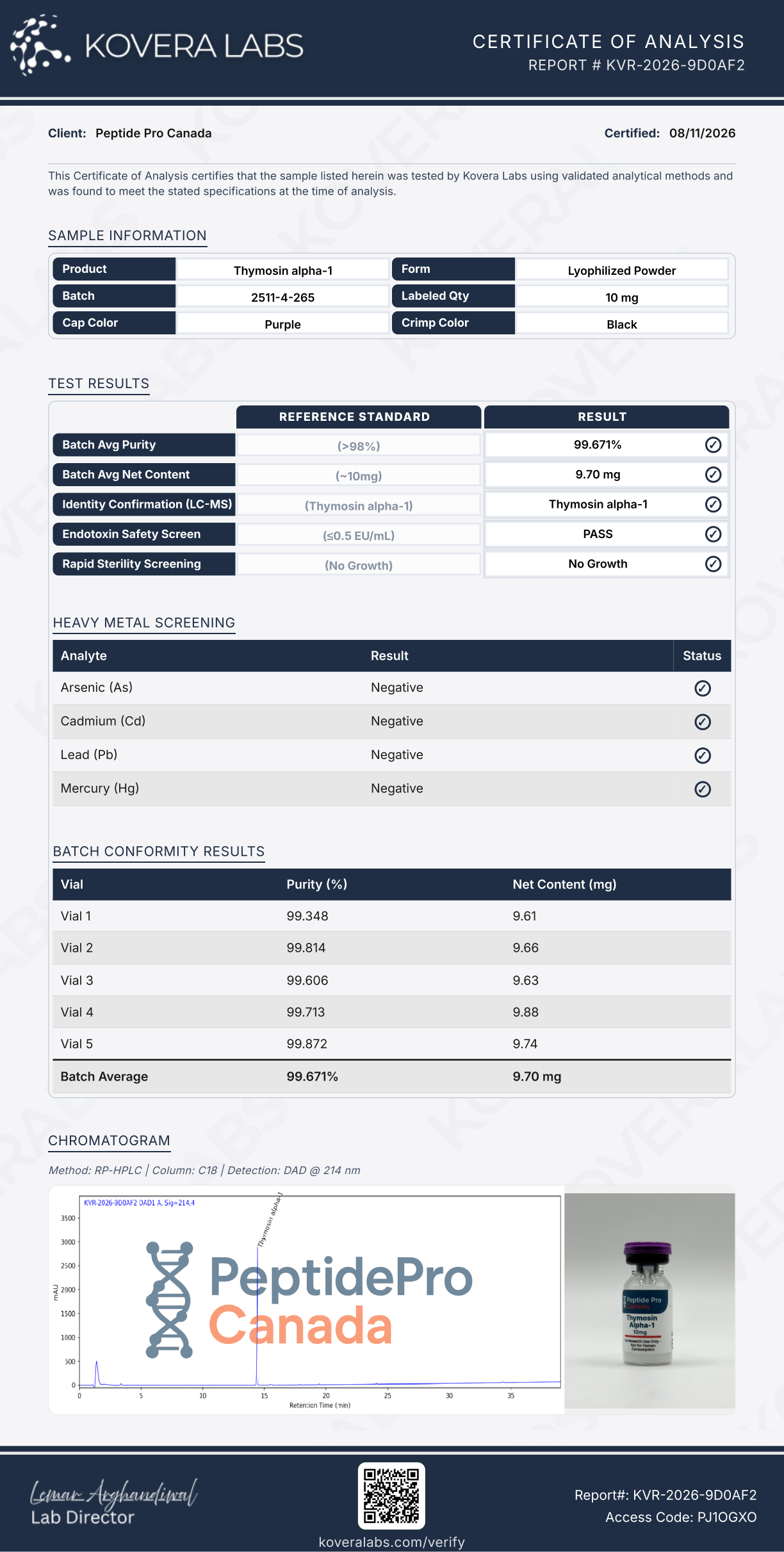 Thymosin Alpha-1 10mg - Image 4