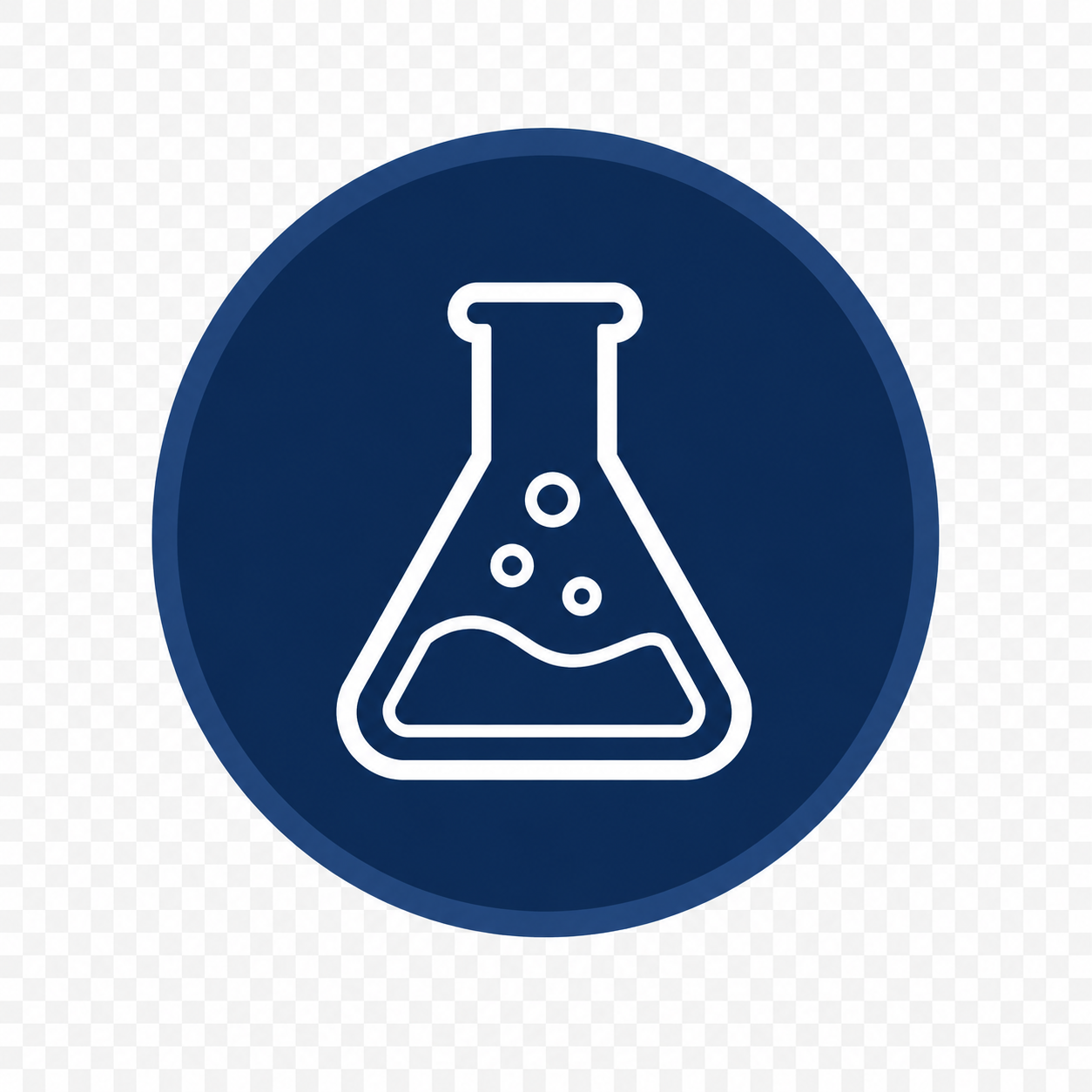 Laboratory research context icon